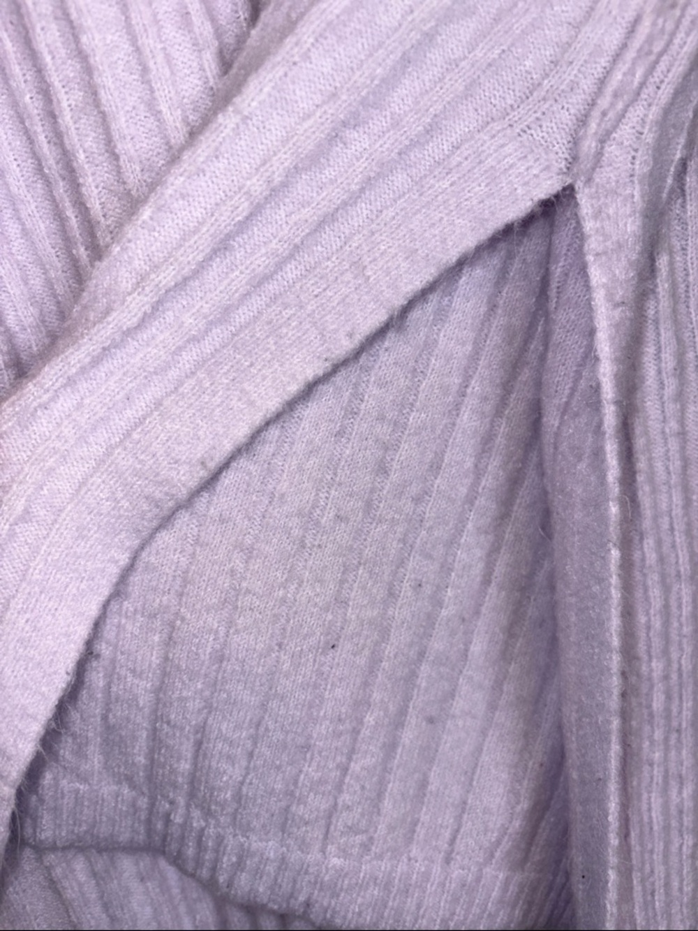 Free people Around the Clock Light Lavender Ribbed Sweater (oversized) - Picture 8 of 10